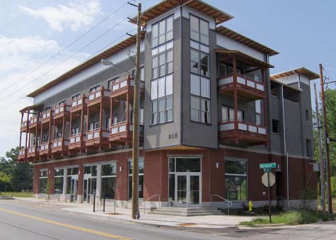 Our building on Haywood St in West Asheville